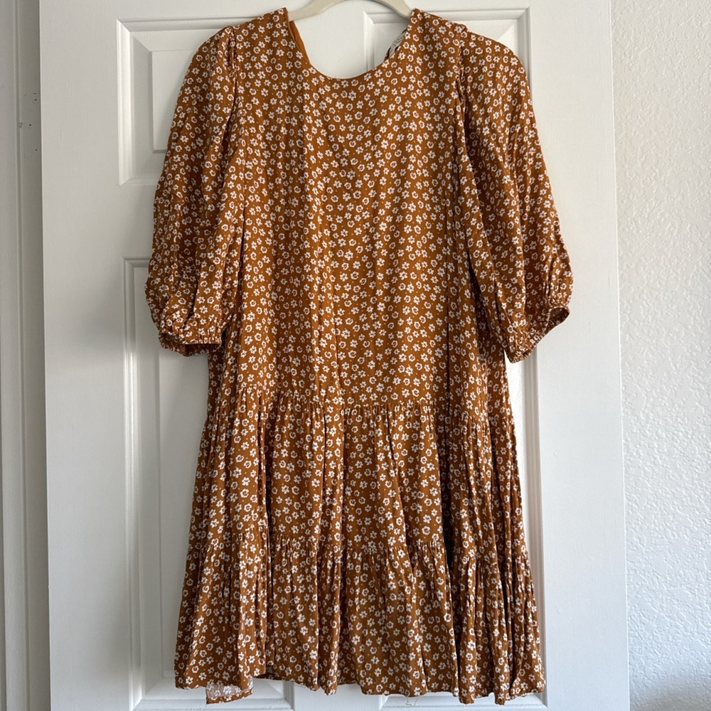 Floral Brown Dress